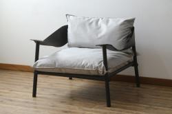 中古　アスプルンド(ASPLUND)取り扱い　emu(エミュー)　TERRAMARE(テラマーレ)　1P SOFA　シックでスタイリッシュなデザインが目を惹く1人掛けソファ(一人掛け、アームチェア、椅子、イス)(R-078580)