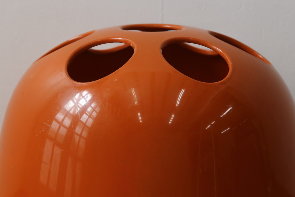 イタリアビンテージ　Artemide MILANO(アルテミデ)社　DEDALO(デダーロ)　コロンとしたフォルムが魅力的!近未来的なインテリアにおすすめのアンブレラスタンド(傘立て、かさ立て、ディスプレイ、店舗什器、ヴィンテージ)(R-081844)