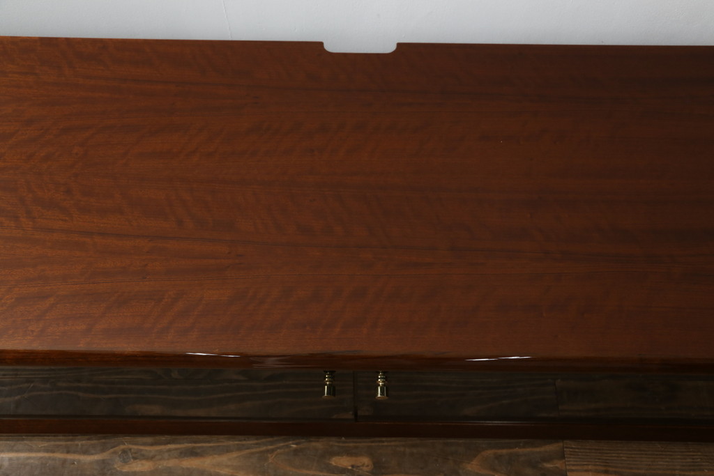 中古　カリモク家具(karimoku)　domani(ドマーニ)　Forza(フォルザ)シリーズ　堂々とした佇まいが魅力的なシアターボード(テレビ台、テレビボード、リビングボード、ローボード、収納棚、戸棚)(定価約73万円)(R-074937)