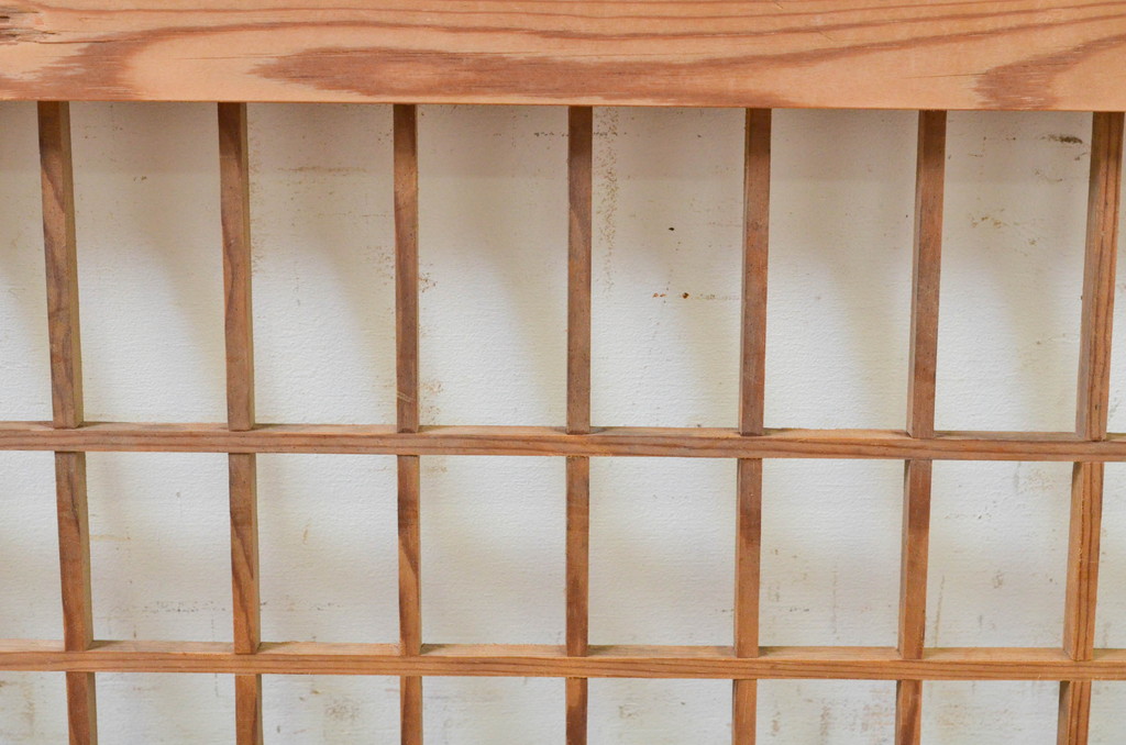 アンティーク建具　和の空間を盛り上げる格子欄間1枚(明り取り、明かり取り)(R-069321)