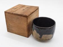 アンティーク雑貨　幕末~明治　花蝶図　染付　3.5寸小皿3枚セット(和食器)(R-037219)
