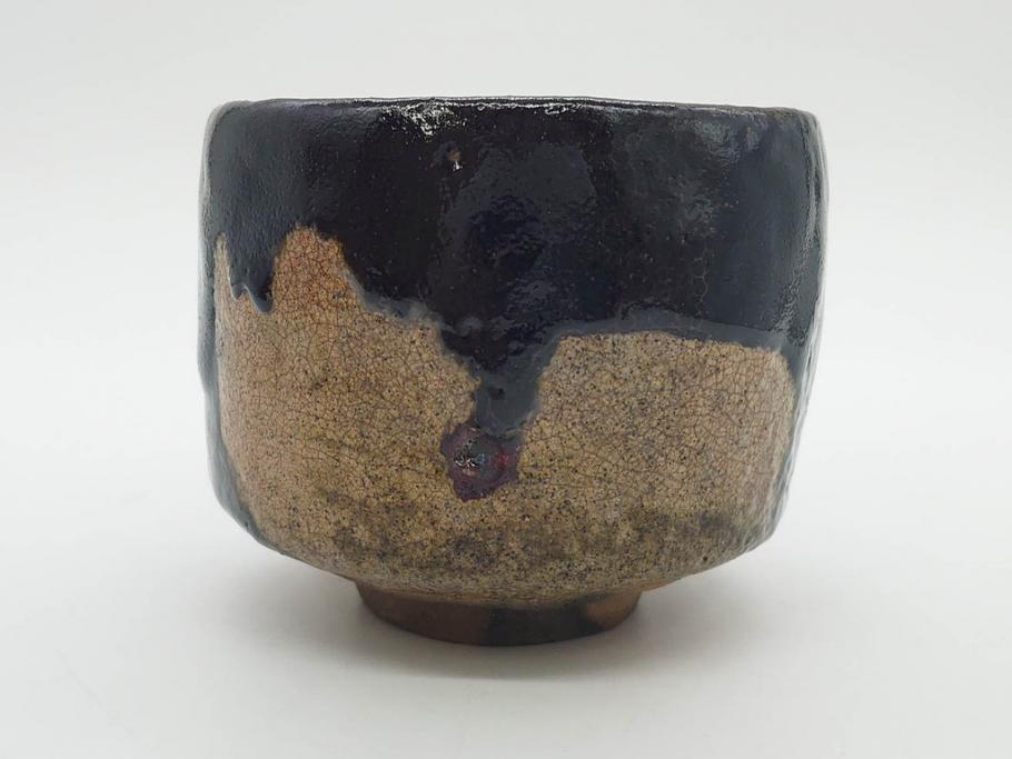 大樋焼　大樋平六(開発文七?)　3.7寸　上品な和の雰囲気を醸し出す茶碗(抹茶碗、茶道具、茶器、三寸七分、和食器、共箱付き)(R-083045)