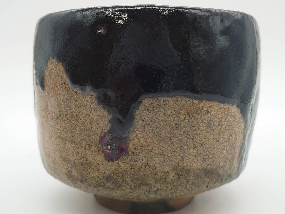 大樋焼　大樋平六(開発文七?)　3.7寸　上品な和の雰囲気を醸し出す茶碗(抹茶碗、茶道具、茶器、三寸七分、和食器、共箱付き)(R-083045)