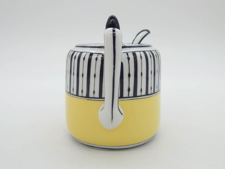 戦前　オールドノリタケ　NORITAKE　ラスター彩　ハンドル付　レモン　アールデコ　それぞれ華やかなデザインが素敵なプレート2枚&シュガーポットセット(サンドウィッチ、サンドイッチ、キャンディーディッシュ、アクセサリートレー、トレイ、小皿、中皿、洋食器)(R-083046)