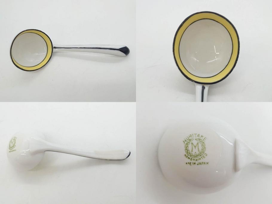 戦前　オールドノリタケ　NORITAKE　ラスター彩　ハンドル付　レモン　アールデコ　それぞれ華やかなデザインが素敵なプレート2枚&シュガーポットセット(サンドウィッチ、サンドイッチ、キャンディーディッシュ、アクセサリートレー、トレイ、小皿、中皿、洋食器)(R-083046)