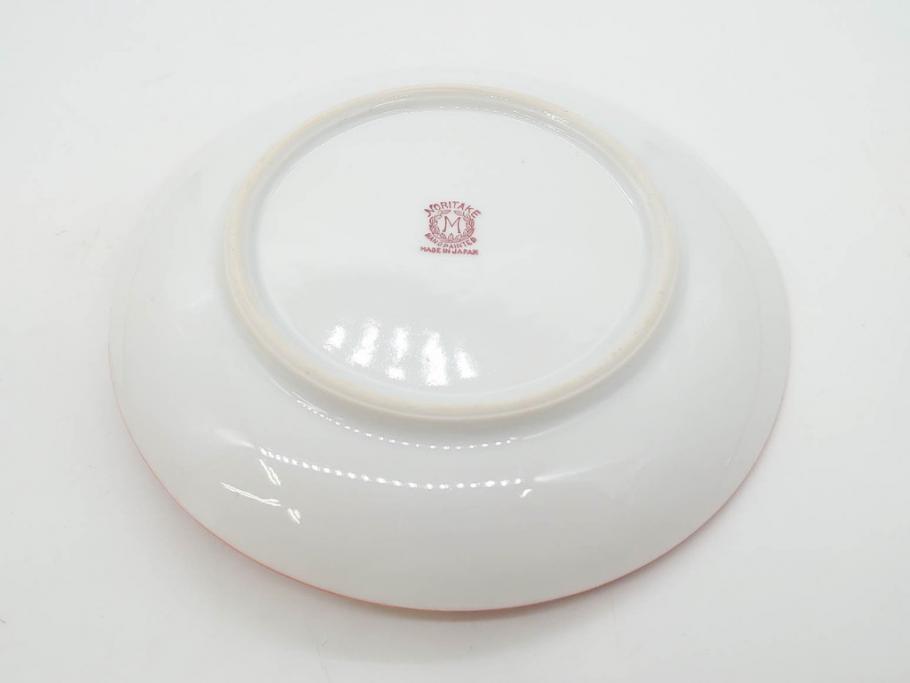 戦前　オールドノリタケ　NORITAKE　ラスター彩　ハンドル付　レモン　アールデコ　それぞれ華やかなデザインが素敵なプレート2枚&シュガーポットセット(サンドウィッチ、サンドイッチ、キャンディーディッシュ、アクセサリートレー、トレイ、小皿、中皿、洋食器)(R-083046)