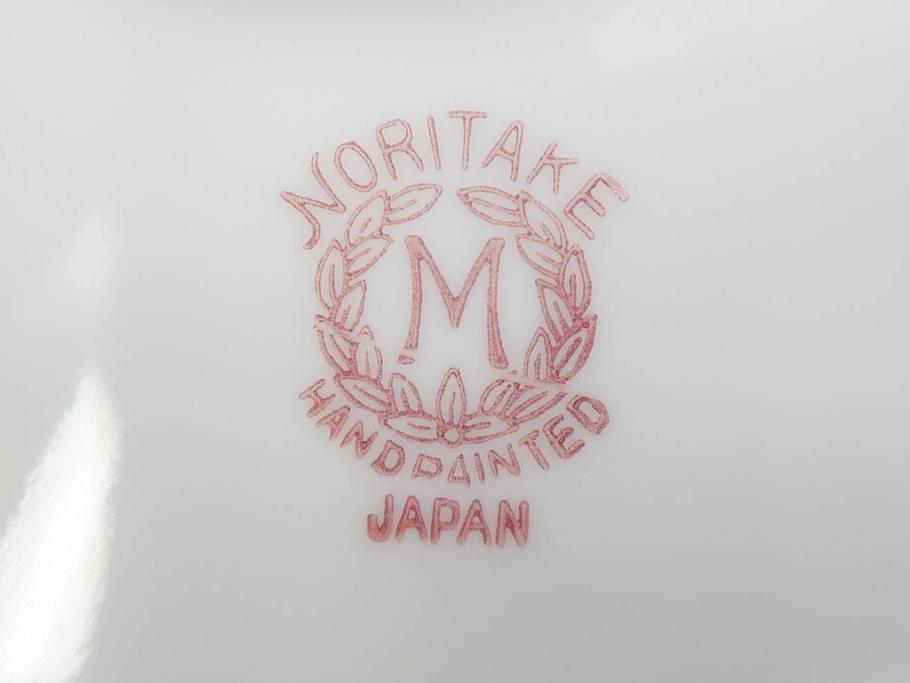 戦前　オールドノリタケ　NORITAKE　ラスター彩　ハンドル付　レモン　アールデコ　それぞれ華やかなデザインが素敵なプレート2枚&シュガーポットセット(サンドウィッチ、サンドイッチ、キャンディーディッシュ、アクセサリートレー、トレイ、小皿、中皿、洋食器)(R-083046)