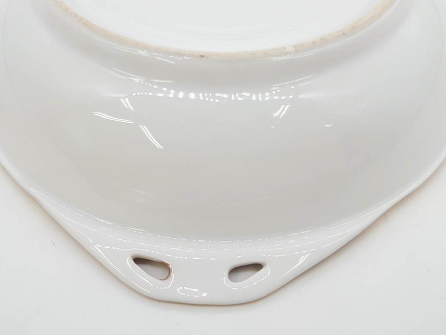 オールドノリタケ　NORITAKE　ラスター彩　金彩　ハンドル付　食卓を彩る華やかなボウル3点セット(風景、花、蝶、ハンドペイント、プレート、深皿、洋食器)(R-083047)
