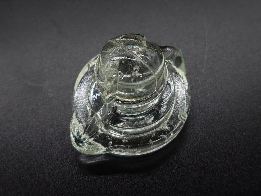 当時物　醤油差し　プレスガラス　時代を重ねた趣あるガラス瓶5点セット(オリンピック、五輪、醤油瓶、しょうゆ差し、調味料入れ、ソース、硝子、和ガラス)(R-082896)