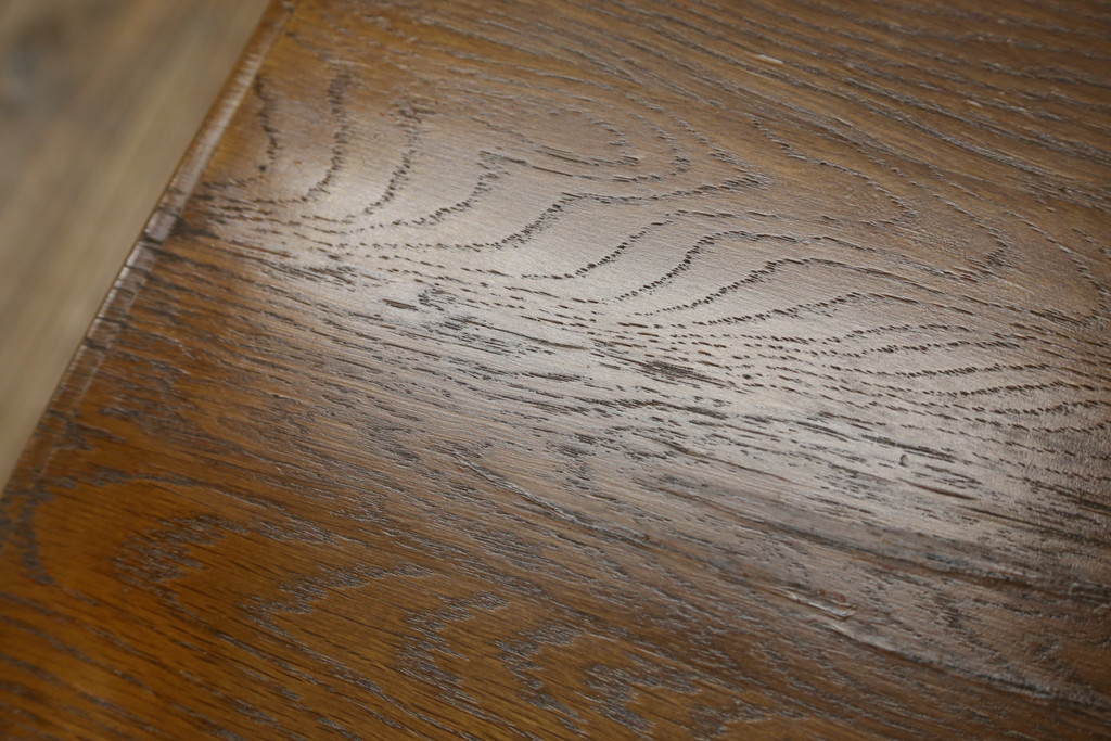中古　希少な絶版品!!　カリモク家具(karimoku)　ルスティック(RUSTIC)　オーク材　カントリースタイルの空間づくりにおすすめなダイニングチェア3脚セット(板座チェア、椅子、イス、バラ売り可能)(R-075947)