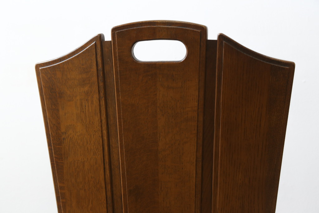 中古　希少な絶版品!!　カリモク家具(karimoku)　ルスティック(RUSTIC)　オーク材　カントリースタイルの空間づくりにおすすめなダイニングチェア3脚セット(板座チェア、椅子、イス、バラ売り可能)(R-075947)