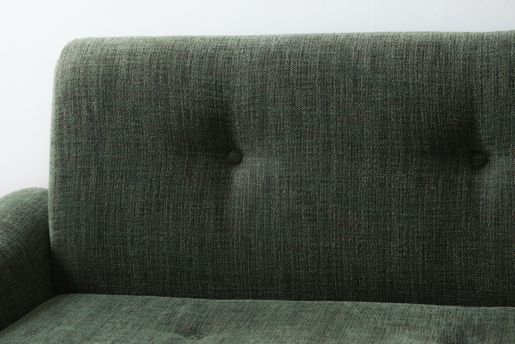 中古　美品　ACME Furniture(アクメ ファニチャー)　 WINDAN SOFA(ウィンダンソファ)　ファブリックに包まれた木のフレームが珍しい2.5人掛けソファ(2P、2.5P、3P、2人掛け、2.5人掛け、3人掛け)(定価約23万円)(R-081932)