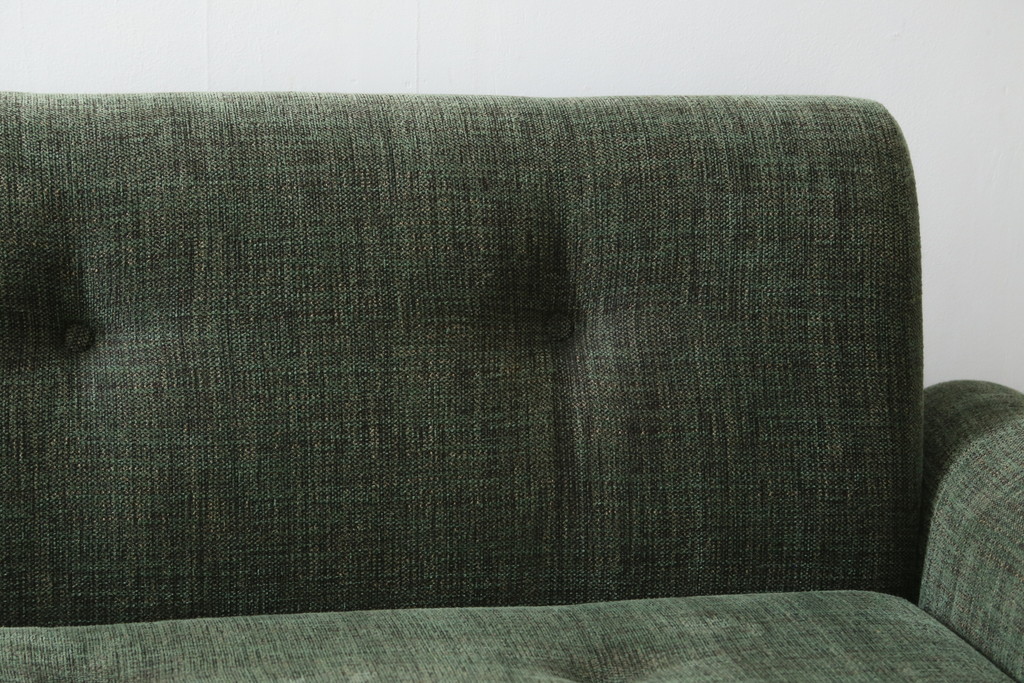 中古　美品　ACME Furniture(アクメ ファニチャー)　 WINDAN SOFA(ウィンダンソファ)　ファブリックに包まれた木のフレームが珍しい2.5人掛けソファ(2P、2.5P、3P、2人掛け、2.5人掛け、3人掛け)(定価約23万円)(R-081932)