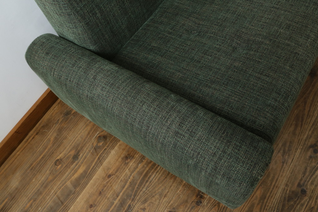 中古　美品　ACME Furniture(アクメ ファニチャー)　 WINDAN SOFA(ウィンダンソファ)　ファブリックに包まれた木のフレームが珍しい2.5人掛けソファ(2P、2.5P、3P、2人掛け、2.5人掛け、3人掛け)(定価約23万円)(R-081932)