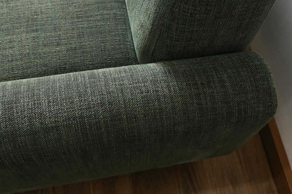 中古　美品　ACME Furniture(アクメ ファニチャー)　 WINDAN SOFA(ウィンダンソファ)　ファブリックに包まれた木のフレームが珍しい2.5人掛けソファ(2P、2.5P、3P、2人掛け、2.5人掛け、3人掛け)(定価約23万円)(R-081932)