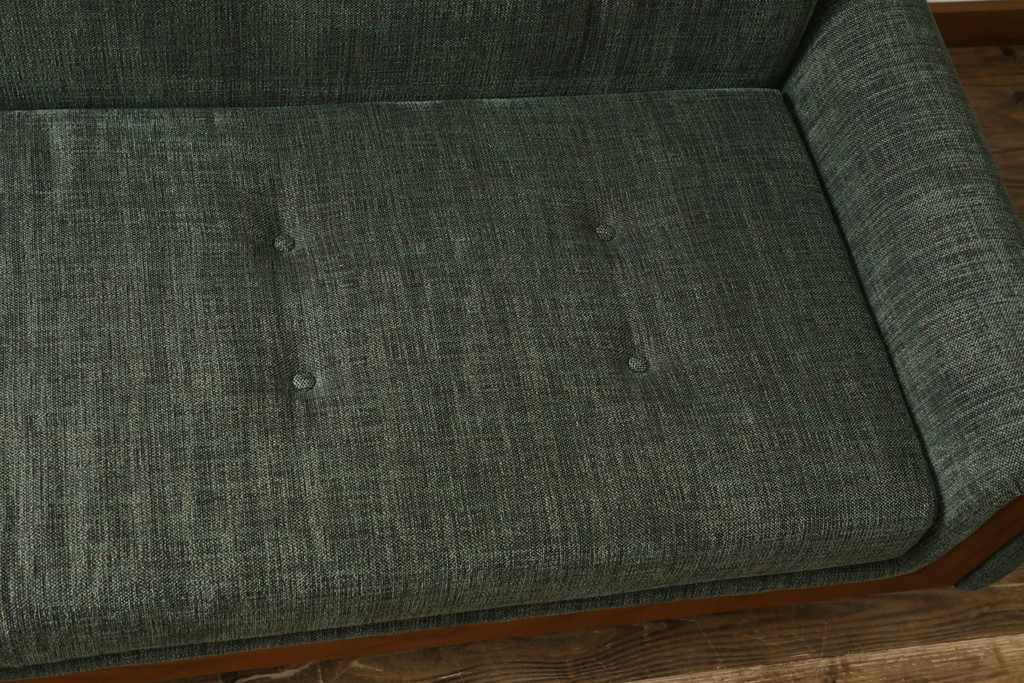中古　美品　ACME Furniture(アクメ ファニチャー)　 WINDAN SOFA(ウィンダンソファ)　ファブリックに包まれた木のフレームが珍しい2.5人掛けソファ(2P、2.5P、3P、2人掛け、2.5人掛け、3人掛け)(定価約23万円)(R-081932)