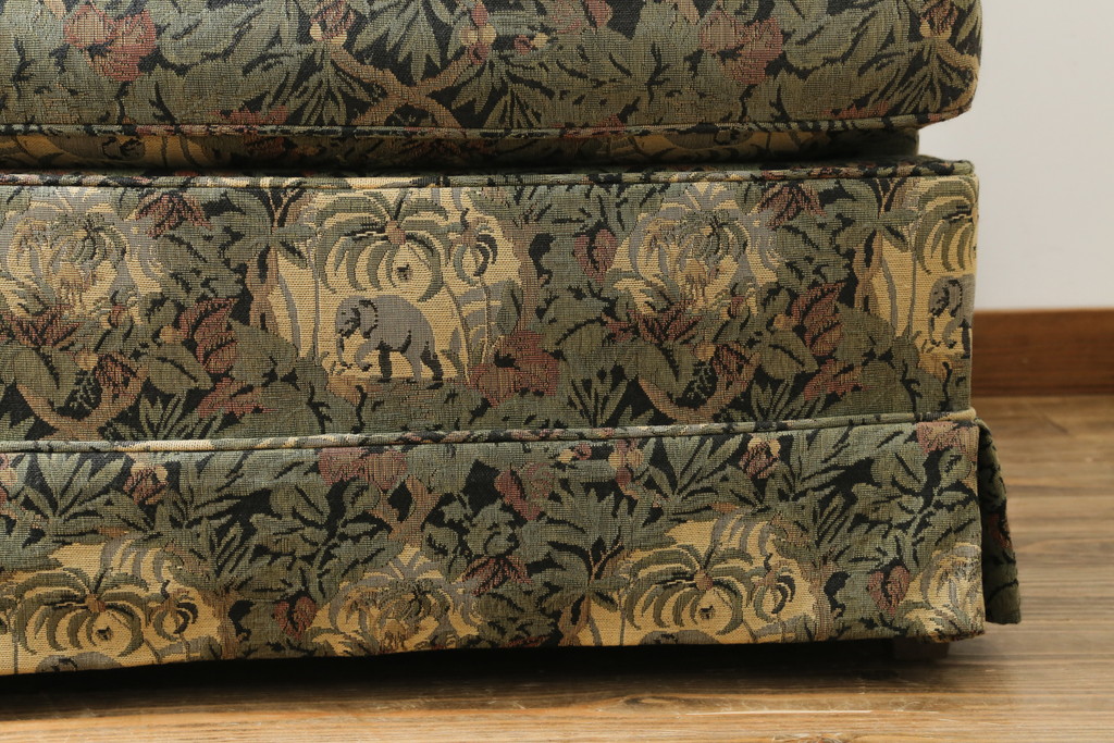 中古　美品　DREXEL HERITAGE(ドレクセルヘリテイジ)　個性の光るファブリックがステキな1人掛けソファ(一人掛けソファ、アームチェア)(R-057054)