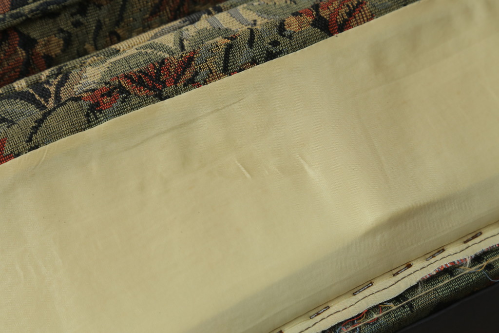 中古　美品　DREXEL HERITAGE(ドレクセルヘリテイジ)　個性の光るファブリックがステキな1人掛けソファ(一人掛けソファ、アームチェア)(R-057054)