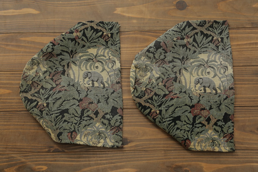 中古　美品　DREXEL HERITAGE(ドレクセルヘリテイジ)　個性の光るファブリックがステキな1人掛けソファ(一人掛けソファ、アームチェア)(R-057054)