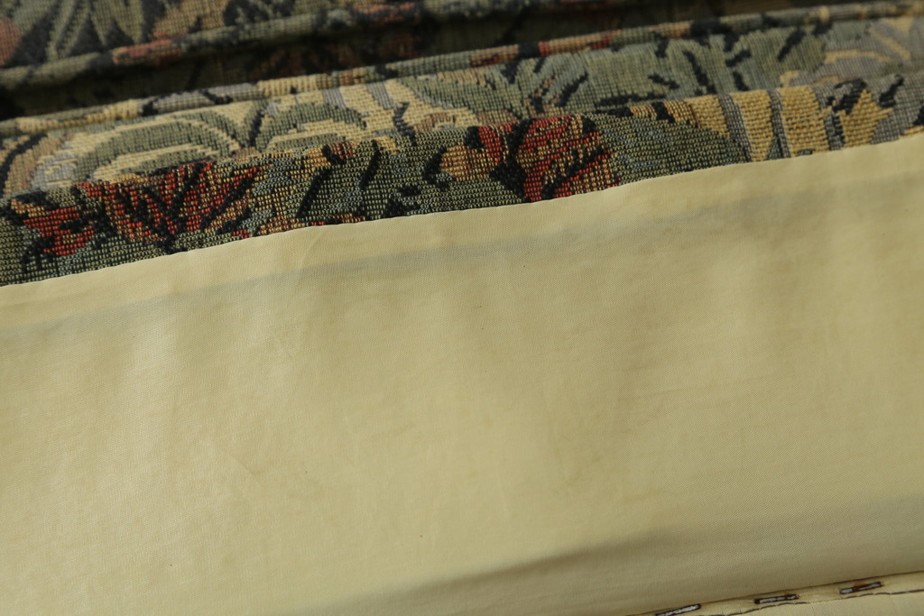 中古　美品　DREXEL HERITAGE(ドレクセルヘリテイジ)　個性の光るファブリックがステキな1人掛けソファ(一人掛けソファ、アームチェア)(R-057055)