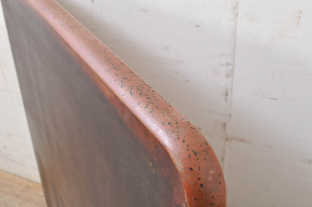 和製ビンテージ　特大　津軽塗り独特の斑点模様が目を引く角盆(トレー、お盆、ヴィンテージ)(R-069225)