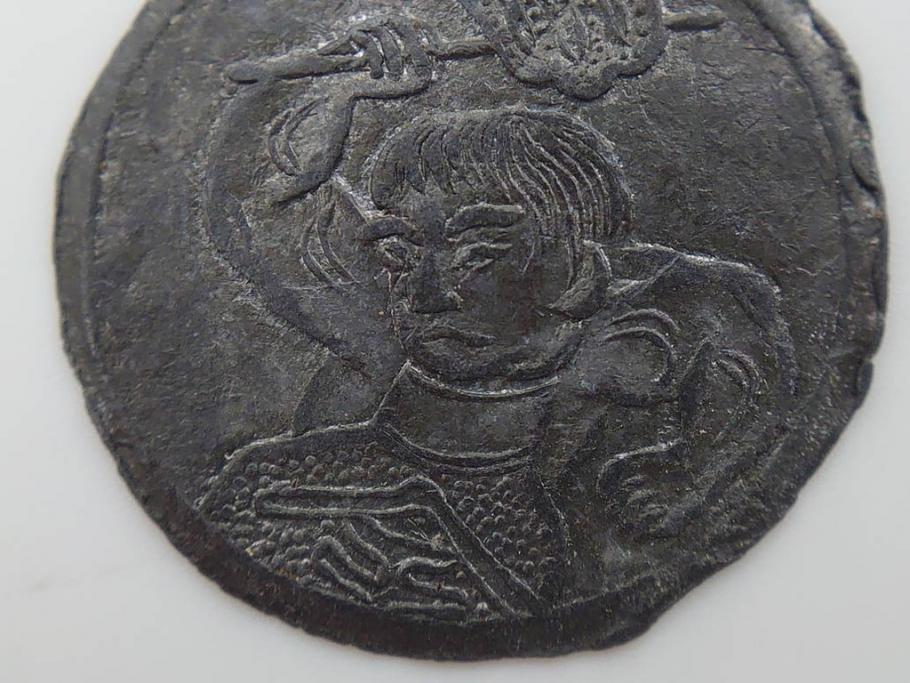 金太郎　軍人　不動明王?　時代を重ねた味わい深い鉛面子5点セット(鉛めんこ、メンコ、仏、玩具、おもちゃ)(R-083050)