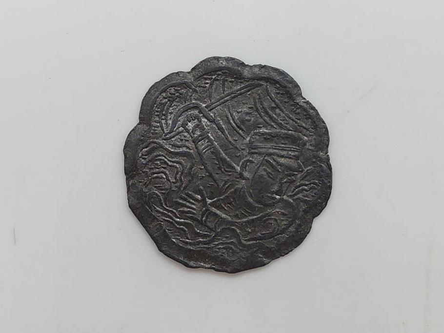 金太郎　軍人　不動明王?　時代を重ねた味わい深い鉛面子5点セット(鉛めんこ、メンコ、仏、玩具、おもちゃ)(R-083050)