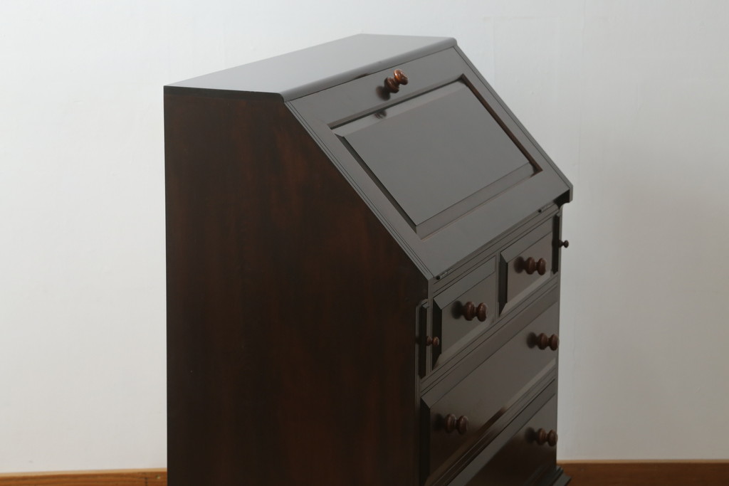 中古　美品　松本民芸家具　気品溢れる佇まいが魅力的なライティングビューロー(簿記机、在宅ワーク、在宅用ワークデスク)(R-069988)