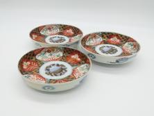 鎌倉彫　彫刻　木製　漆器　和の雰囲気を演出する銘々盆9枚セット(博古堂?、梅、桜、銀杏、紅葉、花、共箱付き)(R-079136)