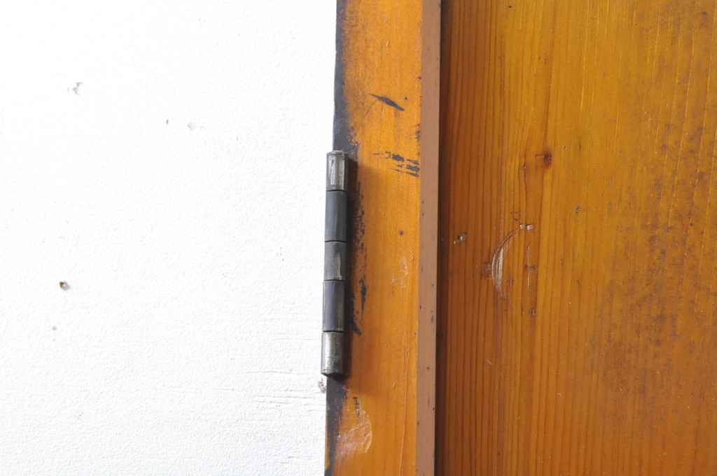 アンティーク建具　レトロな雰囲気を醸し出すドア1枚(木製扉、ガラス扉)(R-069072)