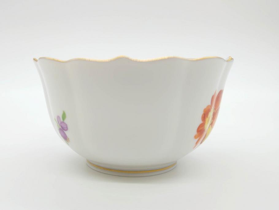 ドイツ　マイセン　Meissen　ベーシックフラワー　二つ花　ティータイムが華やかになるティーカップ&ソーサー2客セット(洋食器、C&S)(R-070193)