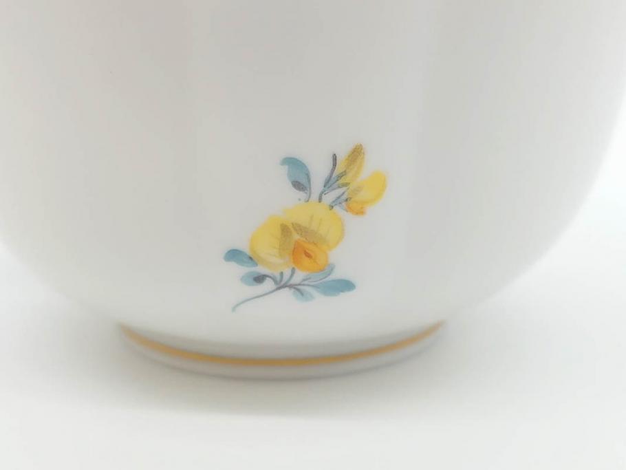 ドイツ　マイセン　Meissen　ベーシックフラワー　二つ花　ティータイムが華やかになるティーカップ&ソーサー3客セット(洋食器、C&S)(R-070195)