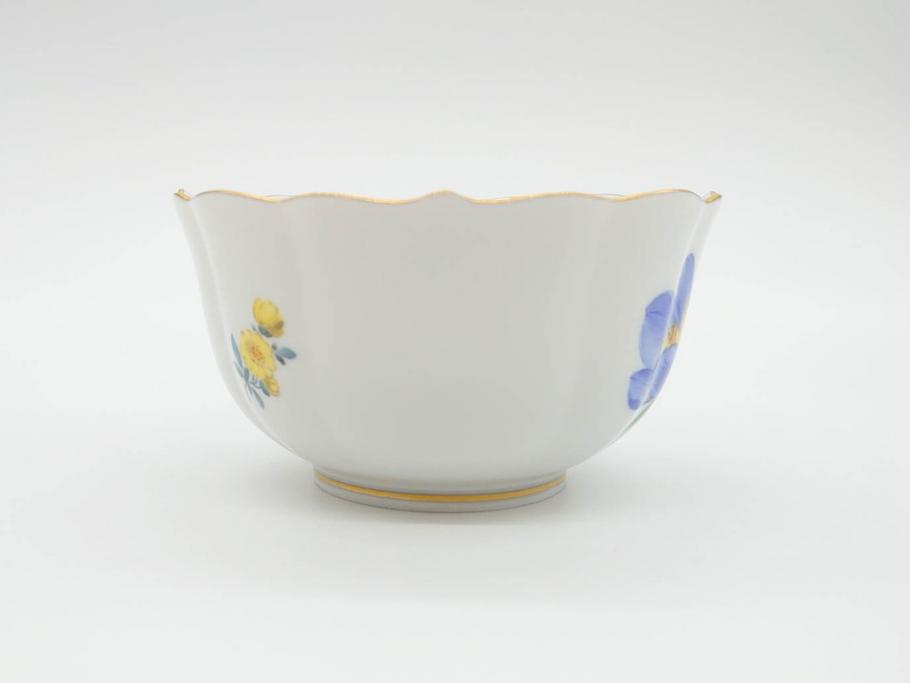 ドイツ　マイセン　Meissen　ベーシックフラワー　二つ花　ティータイムが華やかになるティーカップ&ソーサー3客セット(洋食器、C&S)(R-070195)