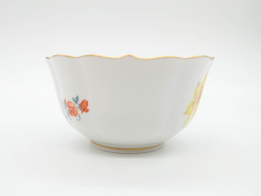 ドイツ　マイセン　Meissen　ベーシックフラワー　二つ花　ティータイムが華やかになるティーカップ&ソーサー3客セット(洋食器、C&S)(R-070195)