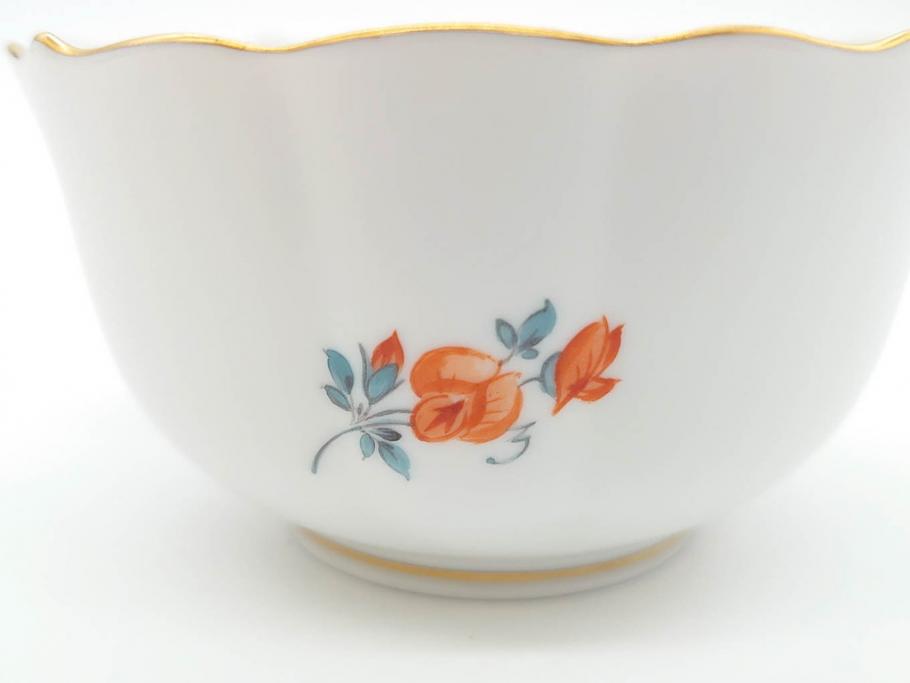 ドイツ　マイセン　Meissen　ベーシックフラワー　二つ花　ティータイムが華やかになるティーカップ&ソーサー3客セット(洋食器、C&S)(R-070195)