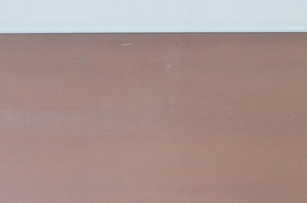 中古　オーダー家具　重厚な佇まいが魅力的な両袖デスク(机、ワークデスク、在宅用、在宅ワーク用)(定価約70万円)(R-074238)
