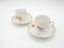 デンマーク　ROYAL　COPENHAGEN(ロイヤルコペンハーゲン)　プリンセス　ブルー　美しいレースの絵付けが優雅さを演出するコーヒーポット(ピッチャー、ティーポット、洋食器)(R-062192)