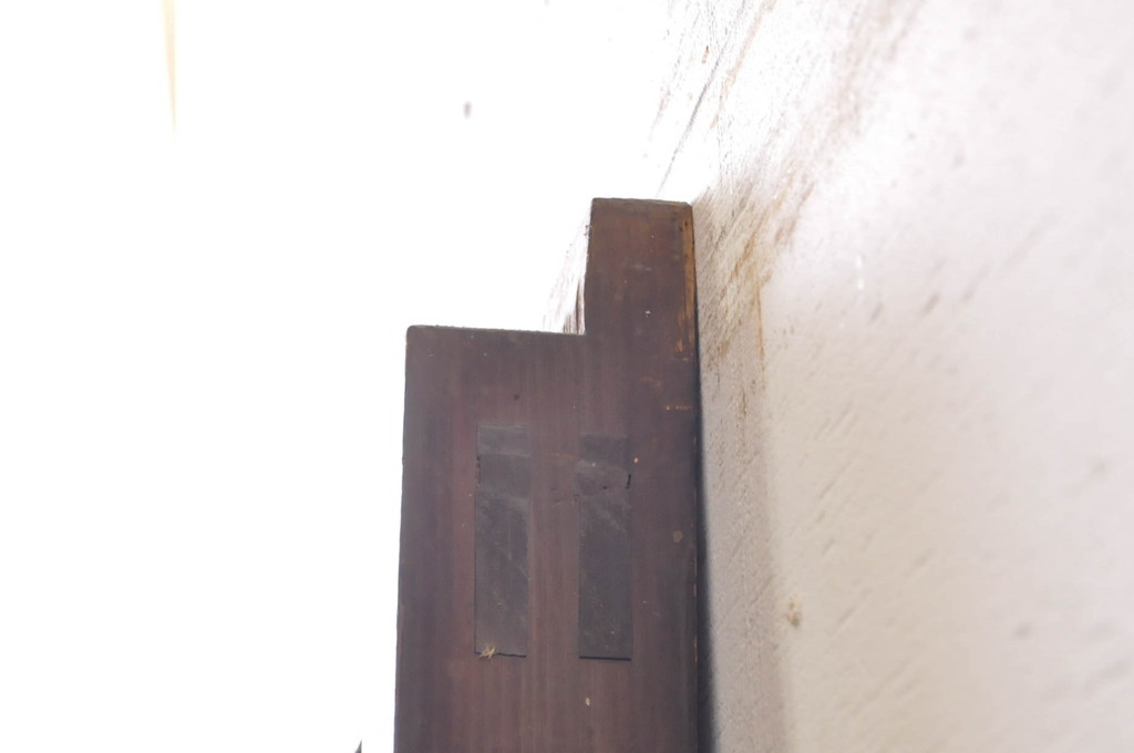 アンティーク建具　和の雰囲気を高める升目(マス目)格子蔵戸1枚(きつね格子、狐格子、引き戸、格子戸、障子戸)(R-069031)