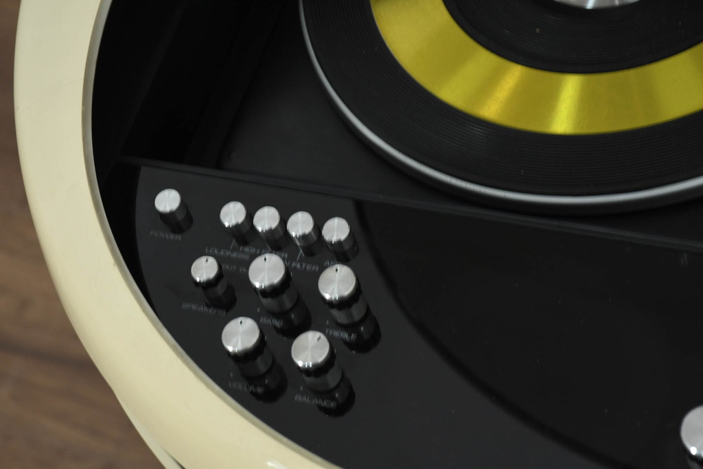 アメリカビンテージ　Weltron2005　stereo system record player スペースエイジな空間造りに最適なレコードプレイヤー(ディスプレイ、店舗什器、ヴィンテージ)(R-082434)