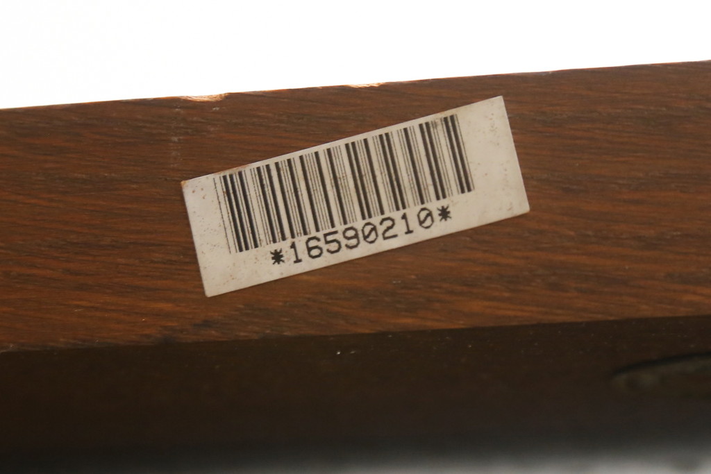 中古　美品!!　高級品　アメリカ　Stickley(スティックレー、スティックレイ)　オーク材　本革(レザー)　直線を基調とした縦格子が美しいデザインの2Pソファ(アームソファ、ラブソファ、二人掛け、2人掛け)(R-083117)