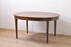 オリジナル　濃い色合いが落ち着いた雰囲気の鉄脚テーブル(ダイニングテーブル)(1)