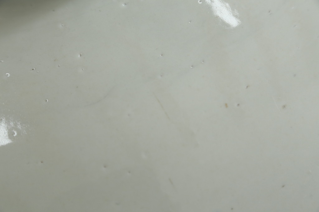 和製アンティーク　超特大!!　花器に最適!!　明治期　伊万里　白磁　古い造り酒屋の味わい深い大酒甕(酒壺、酒器、かめ、つぼ、壷)(R-083014)