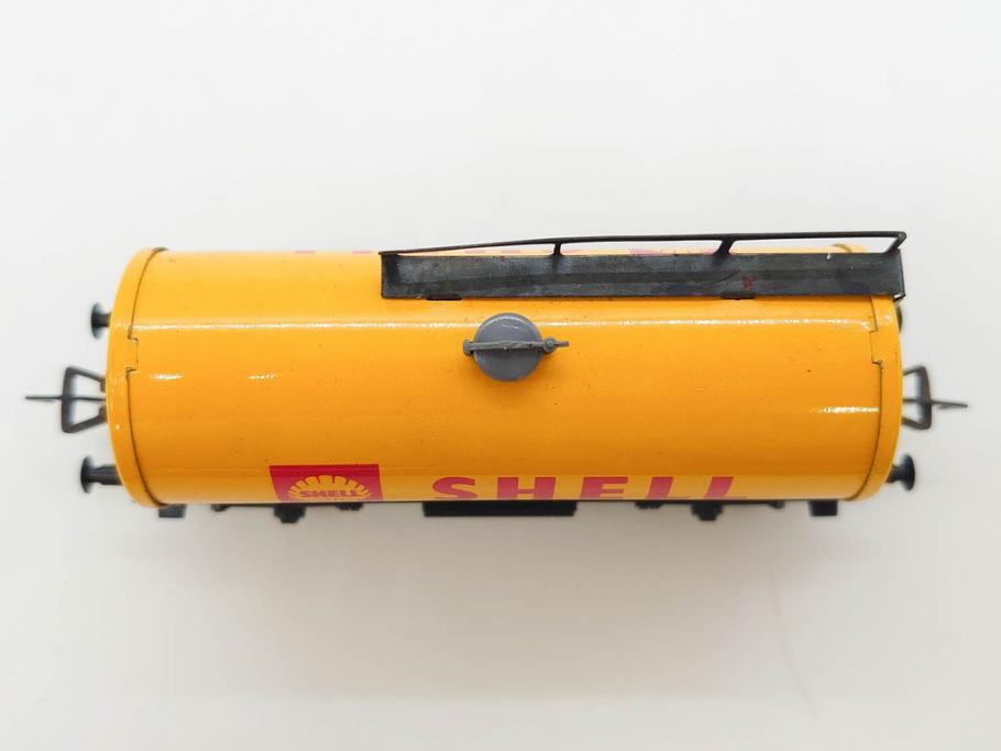 ドイツ　FLEISCHMANN　フライシュマン　HOゲージ　機関車　貨車　鉄道模型　線路などセット(SHELL、SEEFISCHE、レール、おもちゃ、オモチャ、玩具、箱付き)(R-083067)