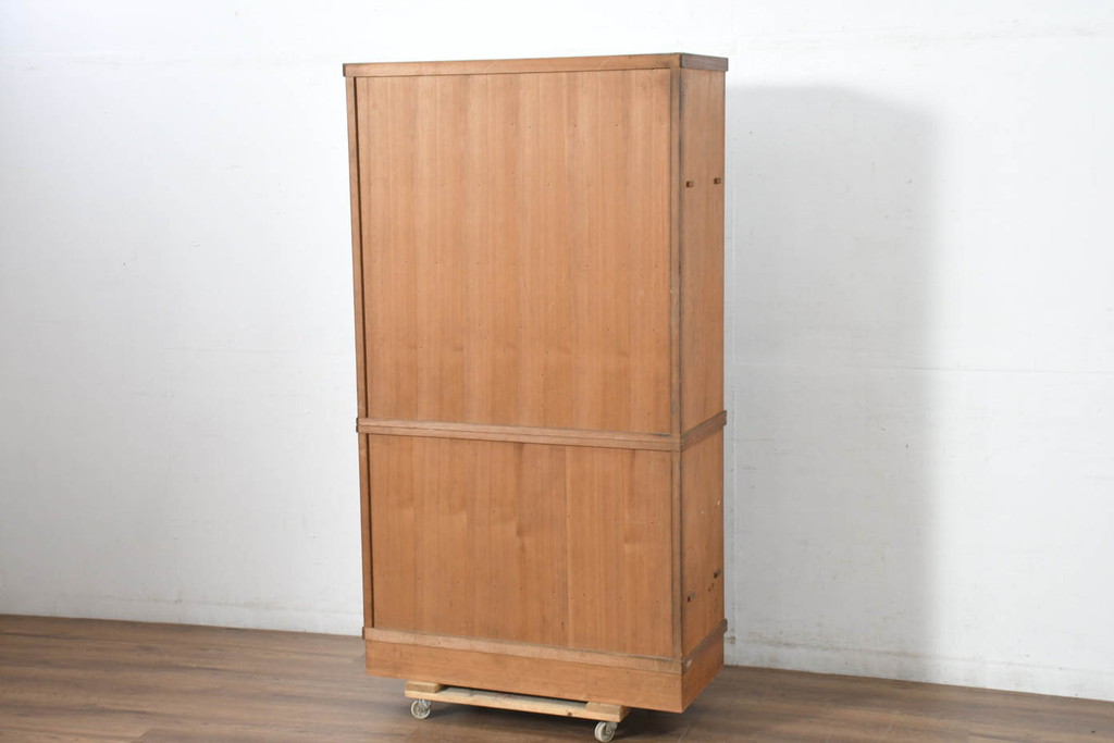 和製ビンテージ　美品　屋久杉　優しい色合いと杢目が魅力的な茶箪笥(茶タンス、収納棚、戸棚、茶棚、飾り棚、キャビネット、ヴィンテージ)(R-082701)