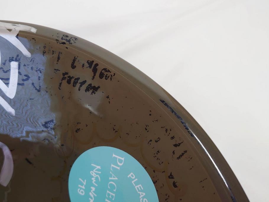 ビンテージ　アメリカ　Architectural Pottery(アーキテクチュラル・ポテリー)　NASA　サイン　プランター(ポタリー、フラワーベース、ガーデンポット、鉢カバー、植木鉢、ディスプレイ)(R-083069)