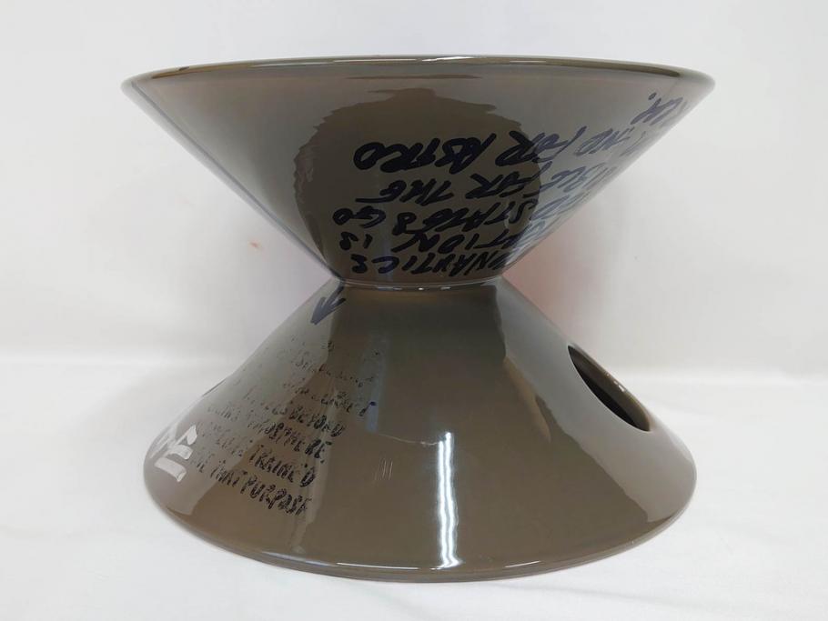 ビンテージ　アメリカ　Architectural Pottery(アーキテクチュラル・ポテリー)　NASA　サイン　プランター(ポタリー、フラワーベース、ガーデンポット、鉢カバー、植木鉢、ディスプレイ)(R-083069)