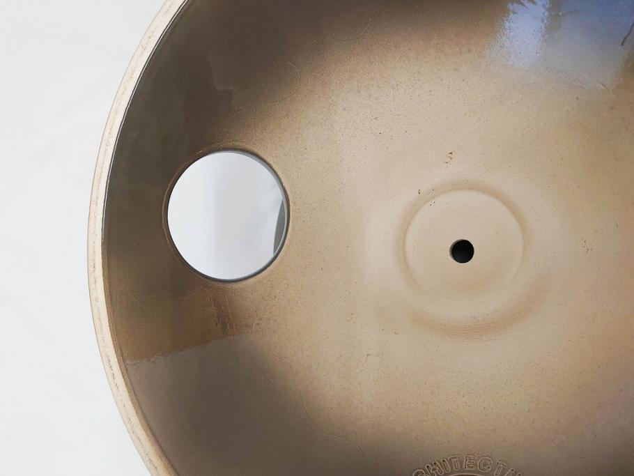 ビンテージ　アメリカ　Architectural Pottery(アーキテクチュラル・ポテリー)　NASA　サイン　プランター(ポタリー、フラワーベース、ガーデンポット、鉢カバー、植木鉢、ディスプレイ)(R-083069)