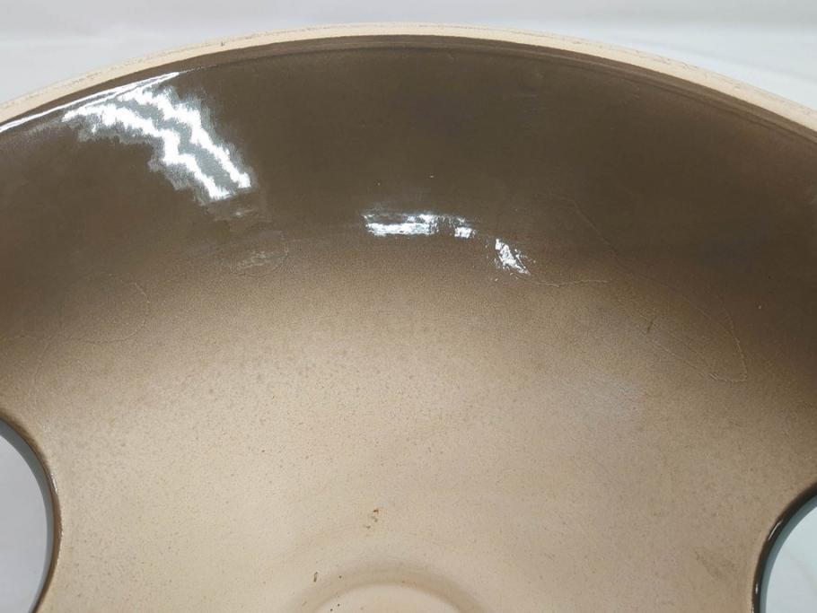 ビンテージ　アメリカ　Architectural Pottery(アーキテクチュラル・ポテリー)　NASA　サイン　プランター(ポタリー、フラワーベース、ガーデンポット、鉢カバー、植木鉢、ディスプレイ)(R-083069)