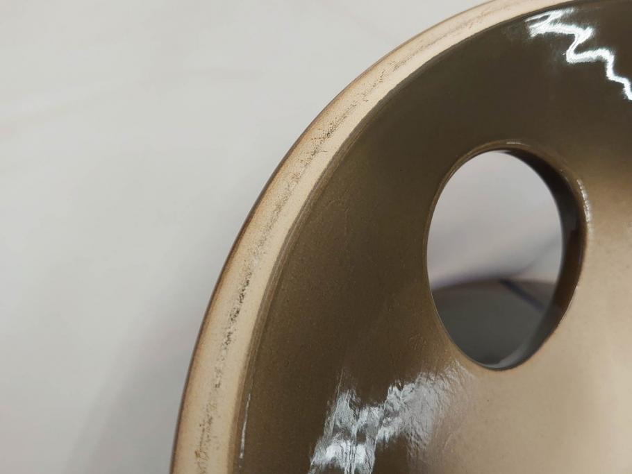 ビンテージ　アメリカ　Architectural Pottery(アーキテクチュラル・ポテリー)　NASA　サイン　プランター(ポタリー、フラワーベース、ガーデンポット、鉢カバー、植木鉢、ディスプレイ)(R-083069)