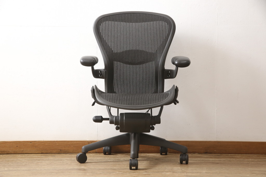 中古　美品　Hermanmiller(ハーマンミラー社)　ランバーサポート　Bサイズ　座り心地を追求したアーロンチェア(オフィスチェア、アームチェア、ワークチェア)(R-058228)